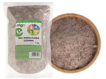 Sól himalajska CZARNA drobna (1kg) - MIGOgroup